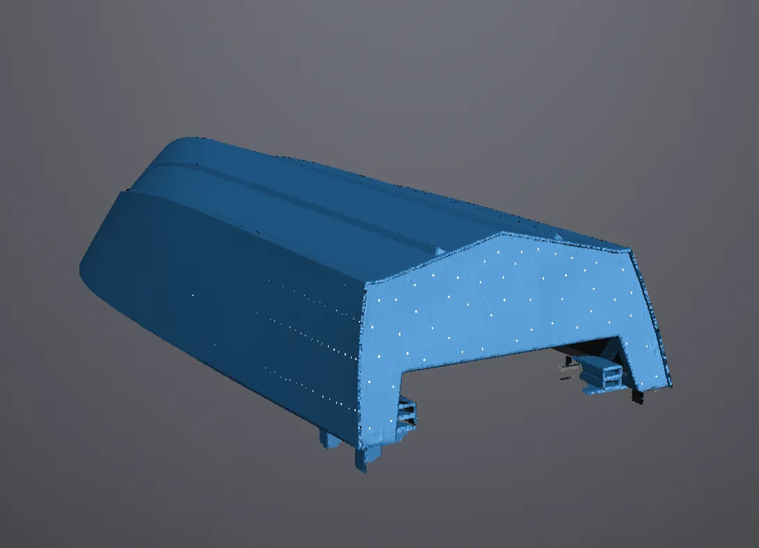 3D scan of the boat hull