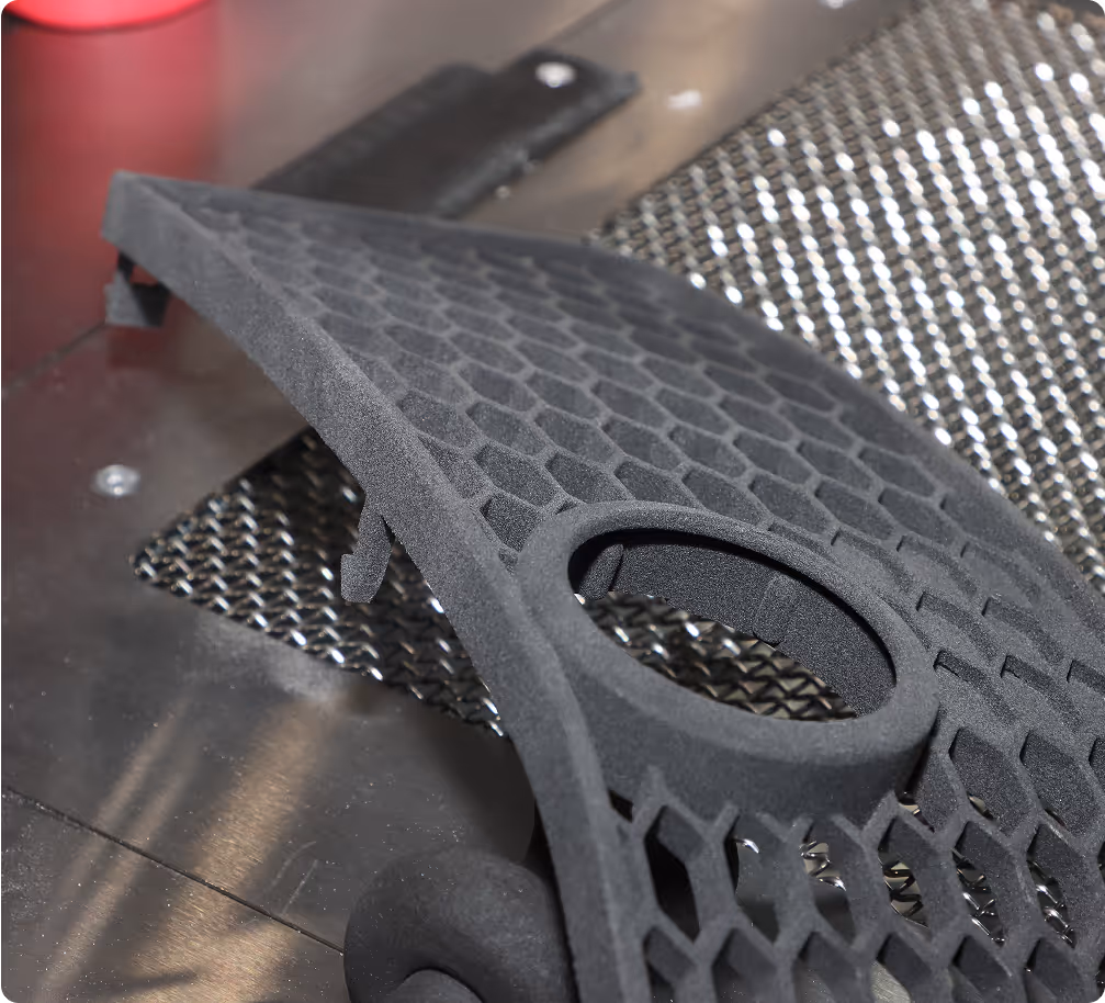 SLS 3D printing process